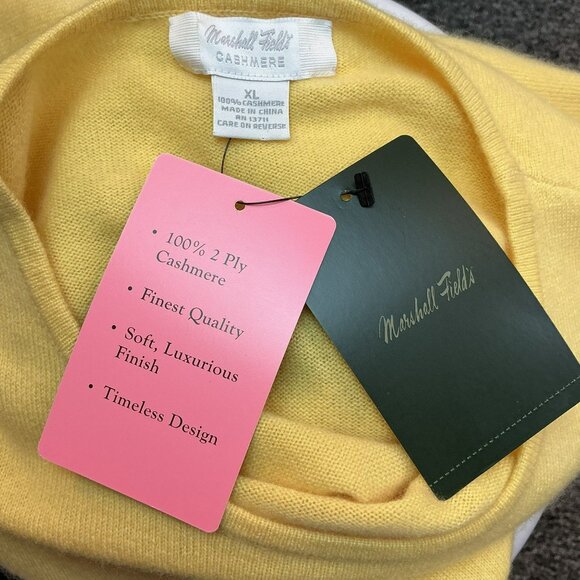 Marshall Fields 2-Ply Cashmere Sweater Womens XL NWT - Picture 8 of 11